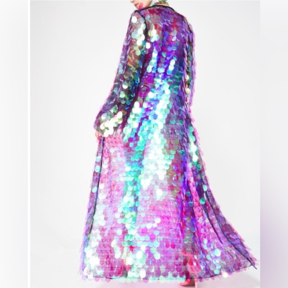 Jaded London sequin kimono duster longline cardi - Picture 2 of 7